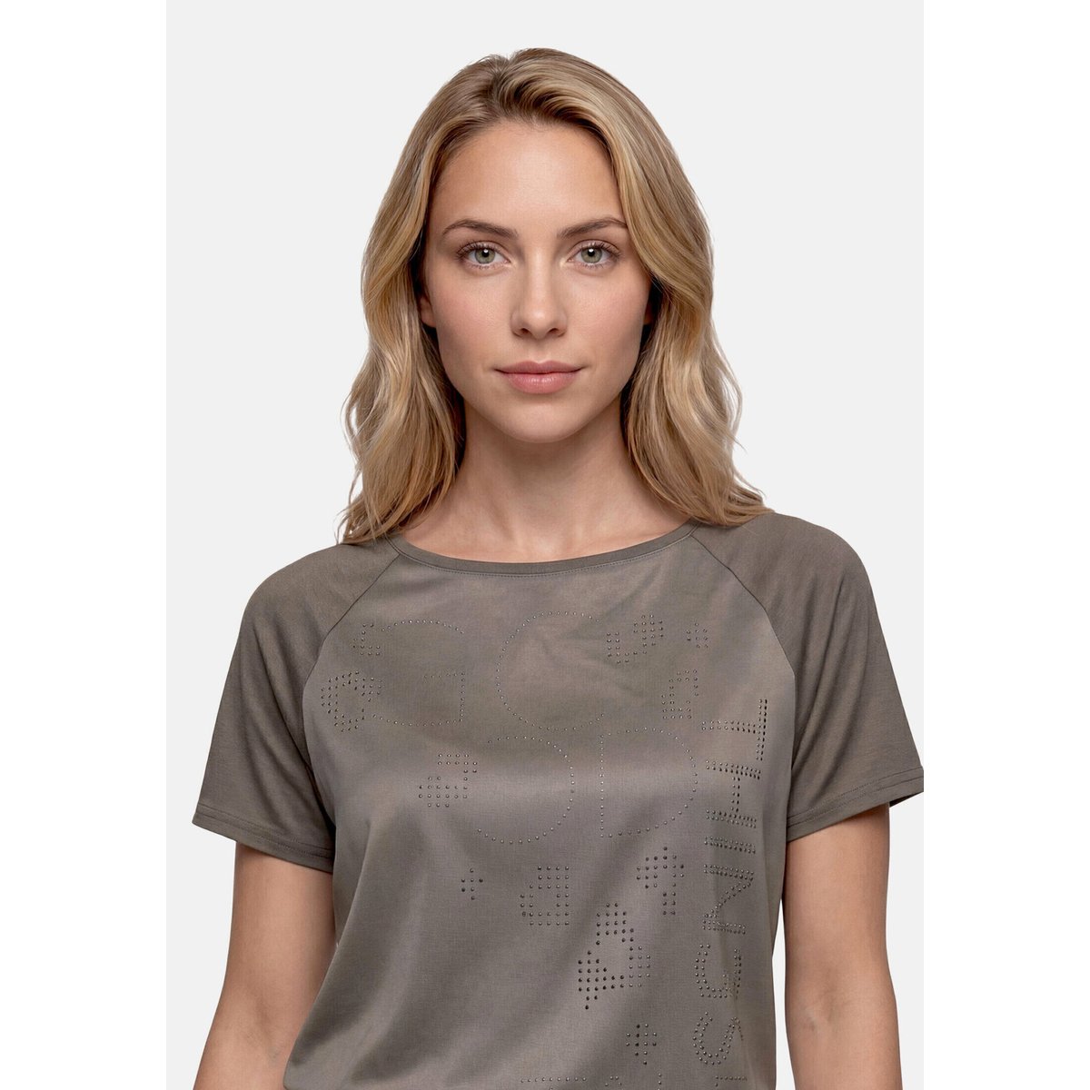 Haut casual à patchs smoky dust, BETTY BARCLAY