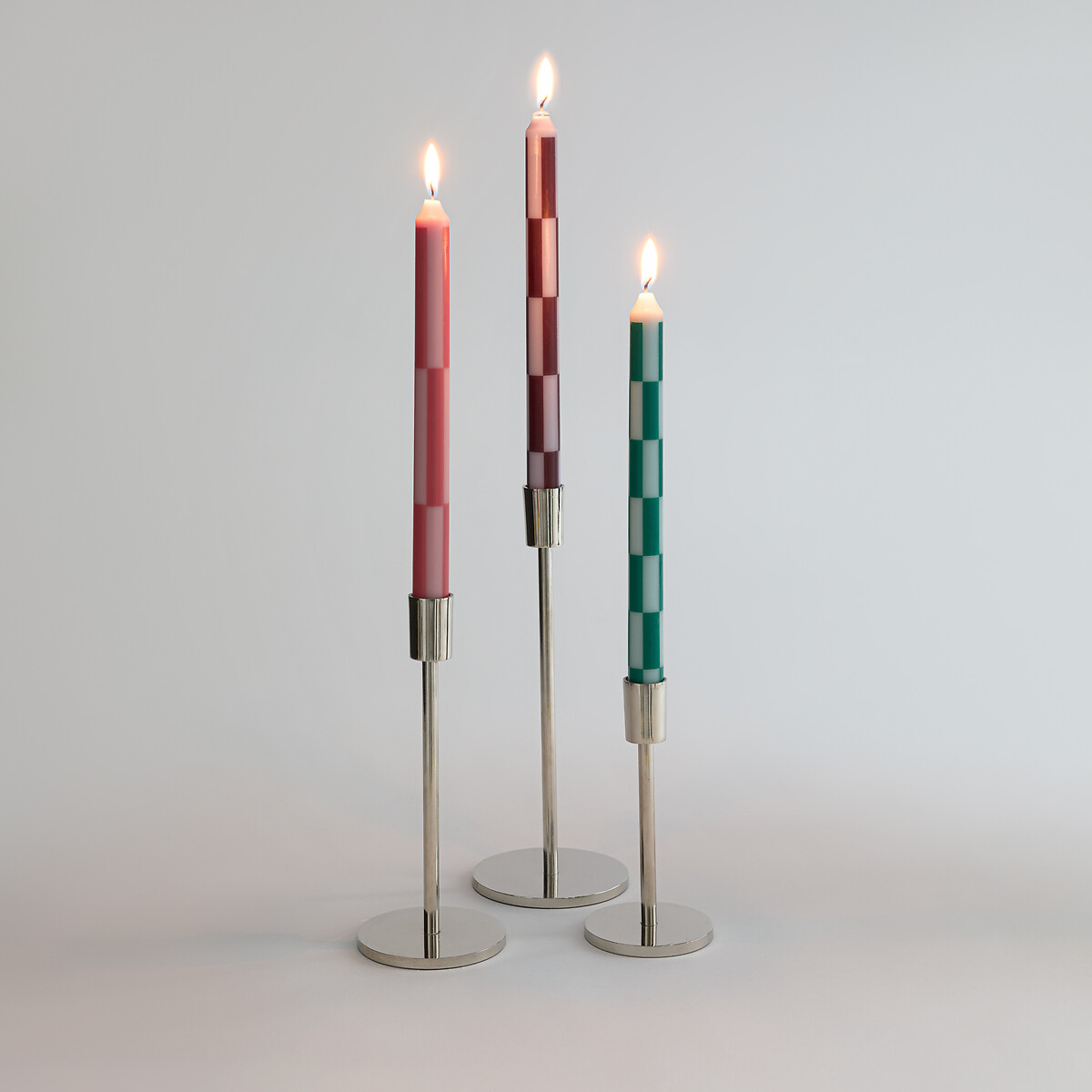 Set of 3 Tabaka Printed Candles multi-coloured, LA REDOUTE INTERIEURS