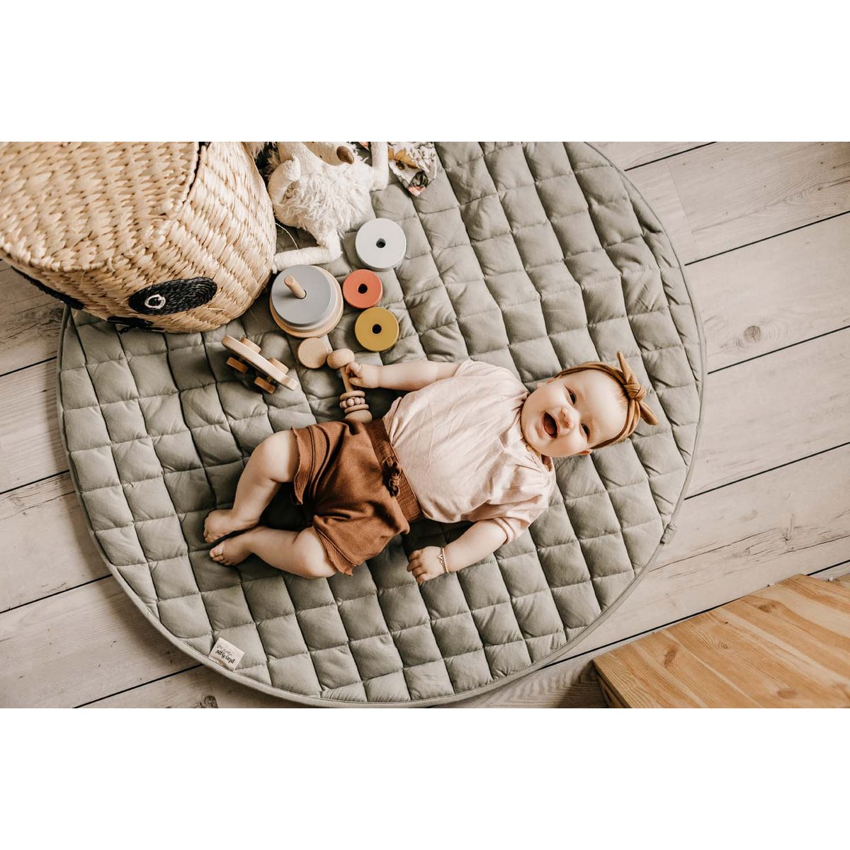 play&go - tapis d´éveil & sac organic - meadow green vert, PLAY ET GO