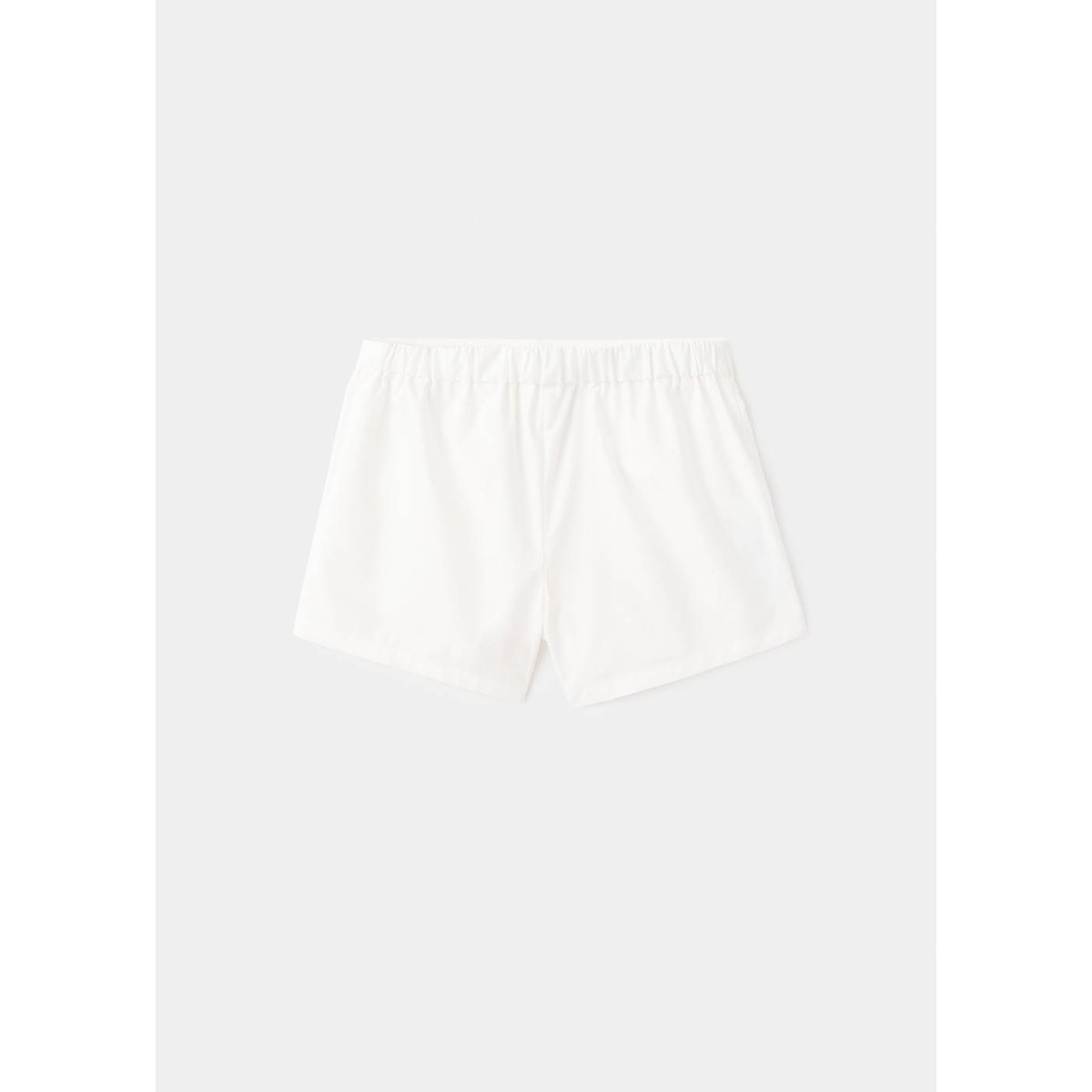 Short coton uni blanc, MANGO KIDS