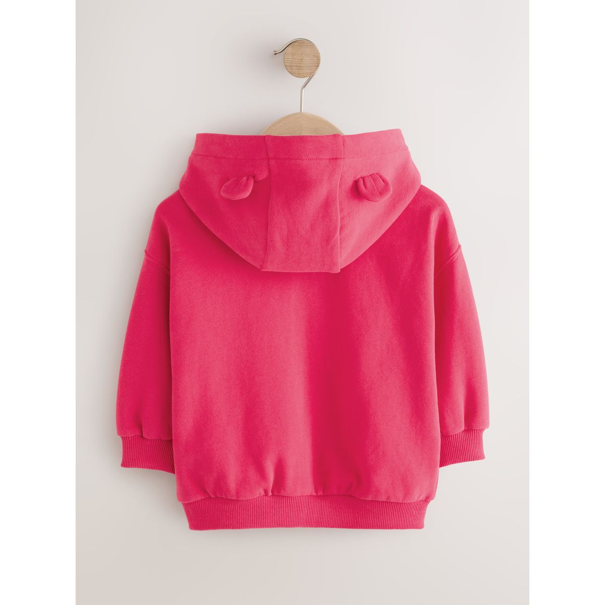 Sweat à capuche zippé rose fuchsia, NEXT