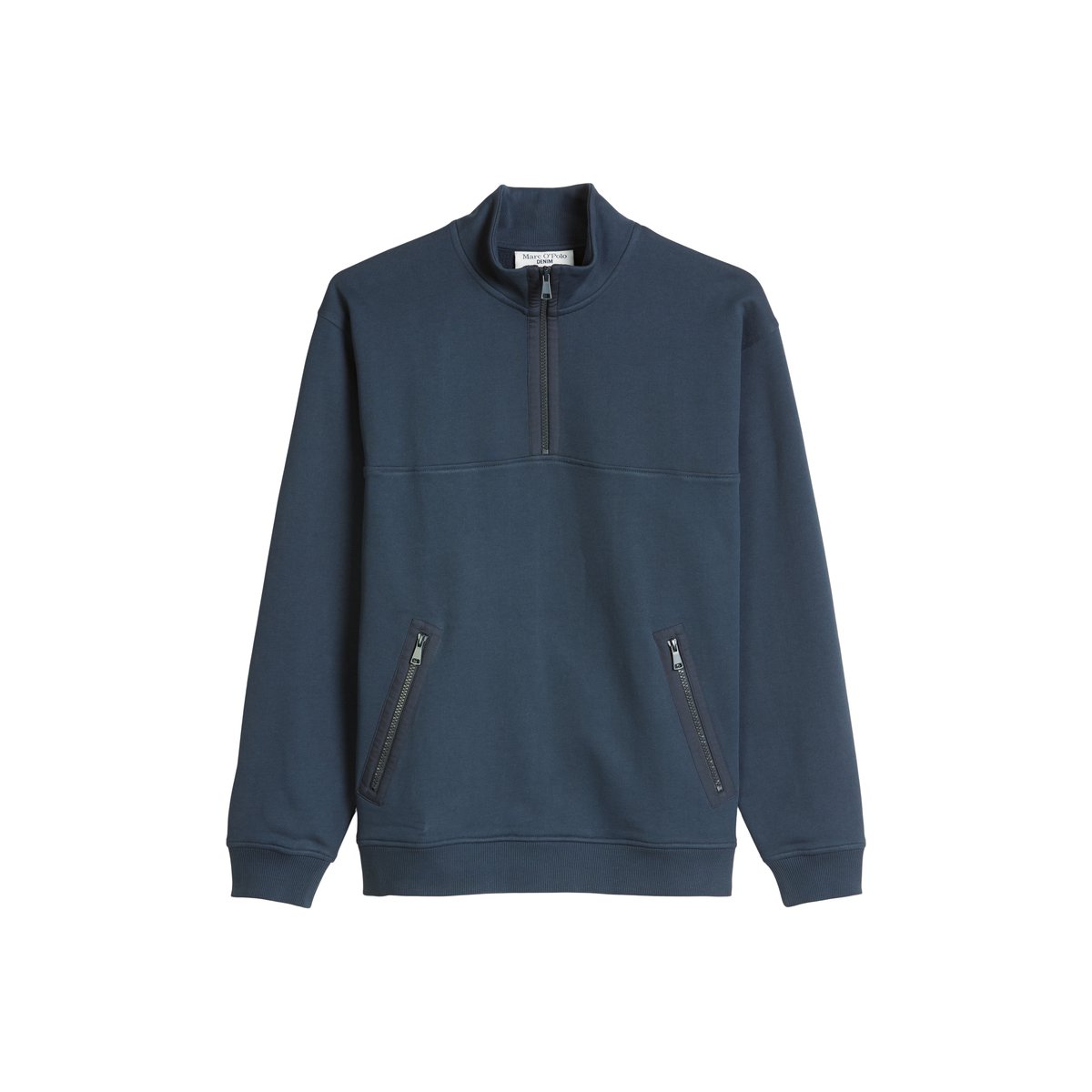 Sweattroyer relaxed en coton bio doux bleu foncé, MARC O’POLO DENIM