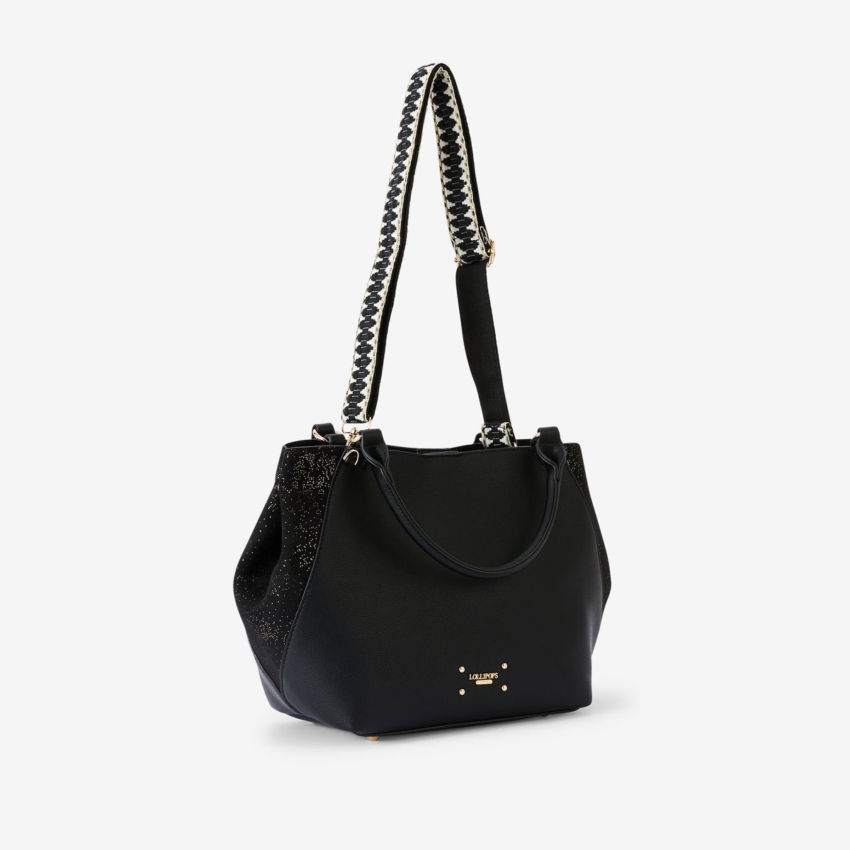 Sac shopper Roseanna noir,doré, LOLLIPOPS