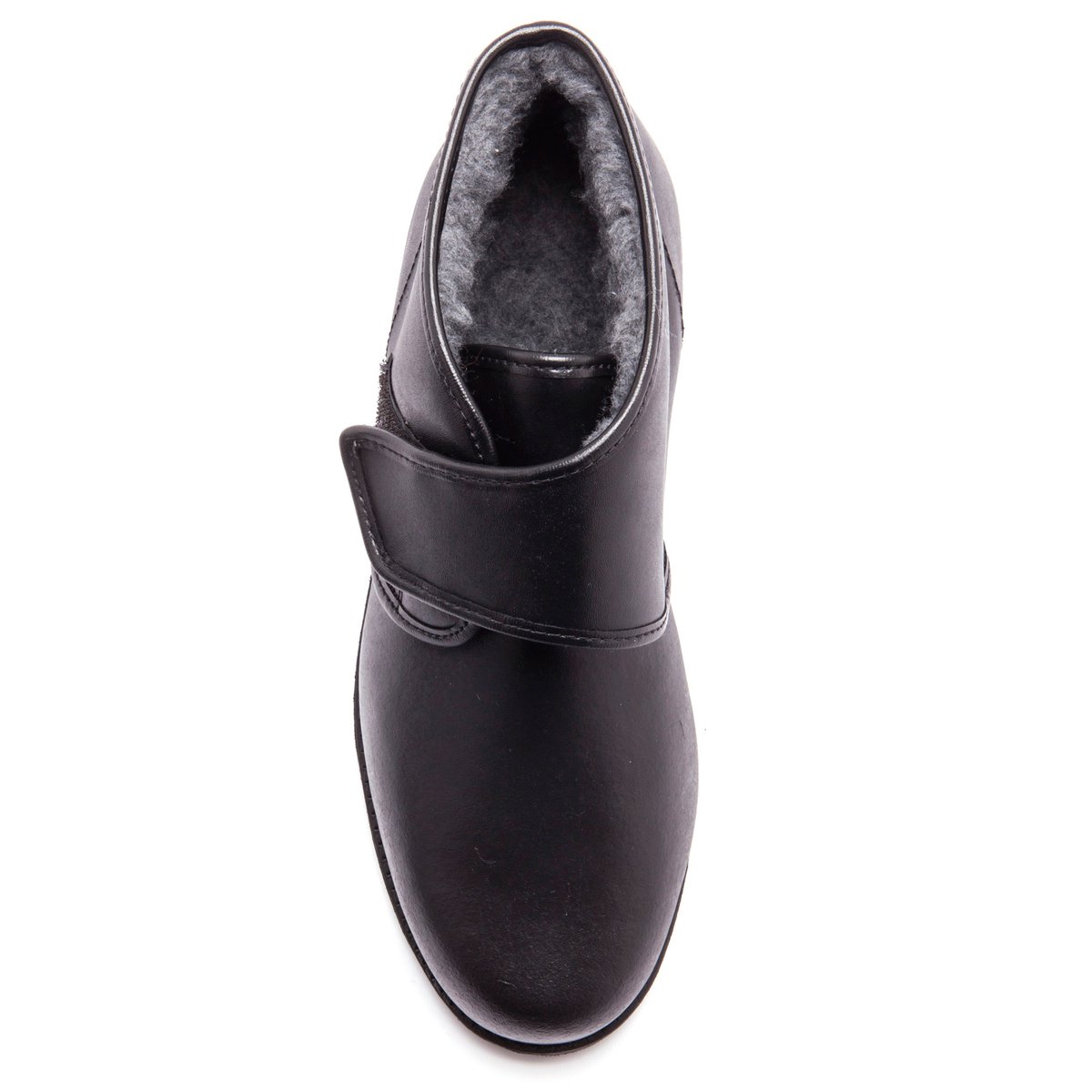 Bottillons fourrés extra-larges noir, PEDICONFORT