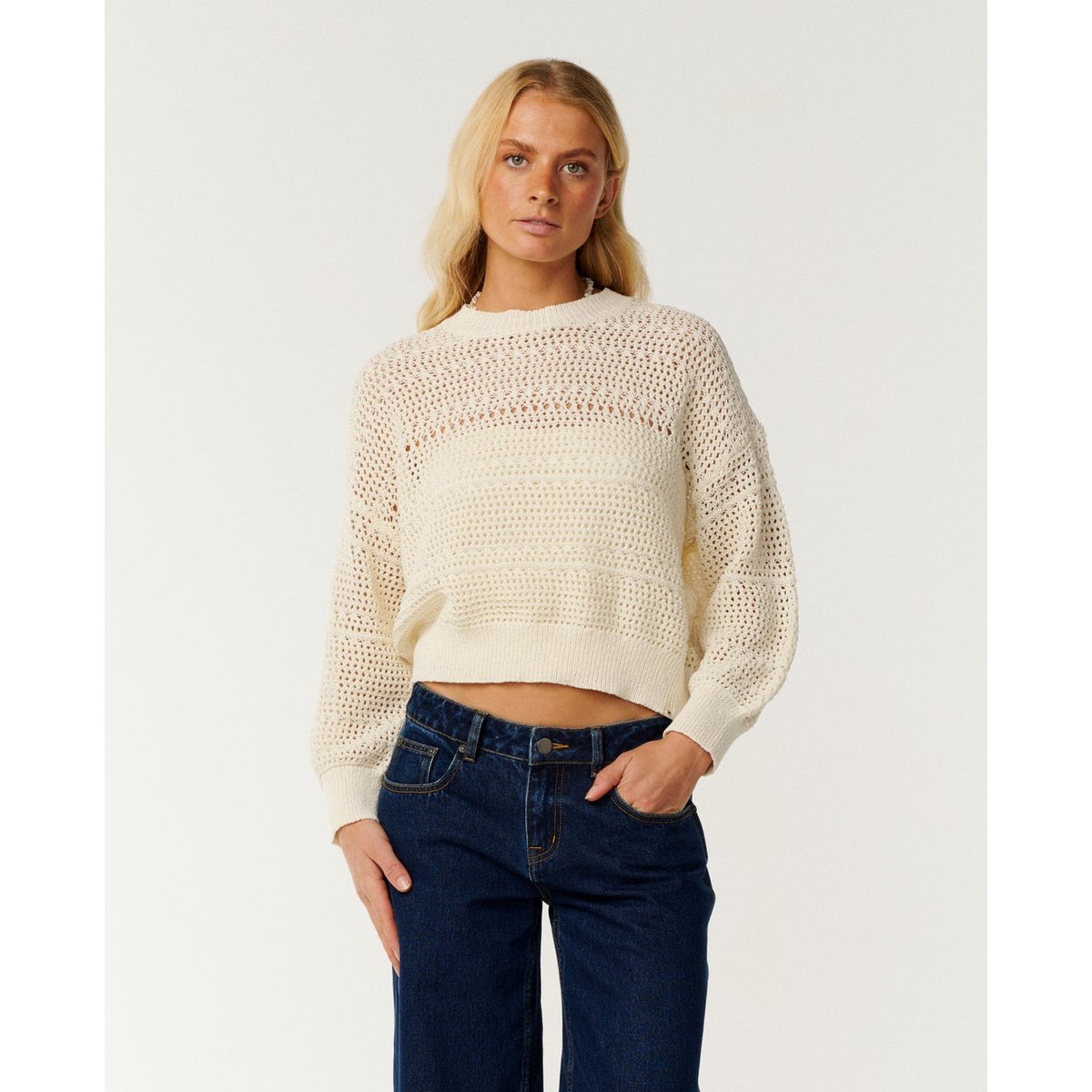 Pull PARAISO LIGHTWEIGHT blanc cassé, RIP CURL