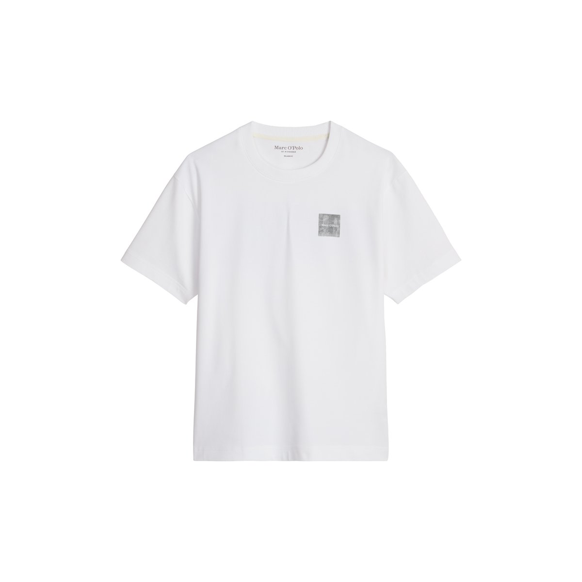 T-shirt relaxed avec impression dans le dos blanc, MARC O'POLO