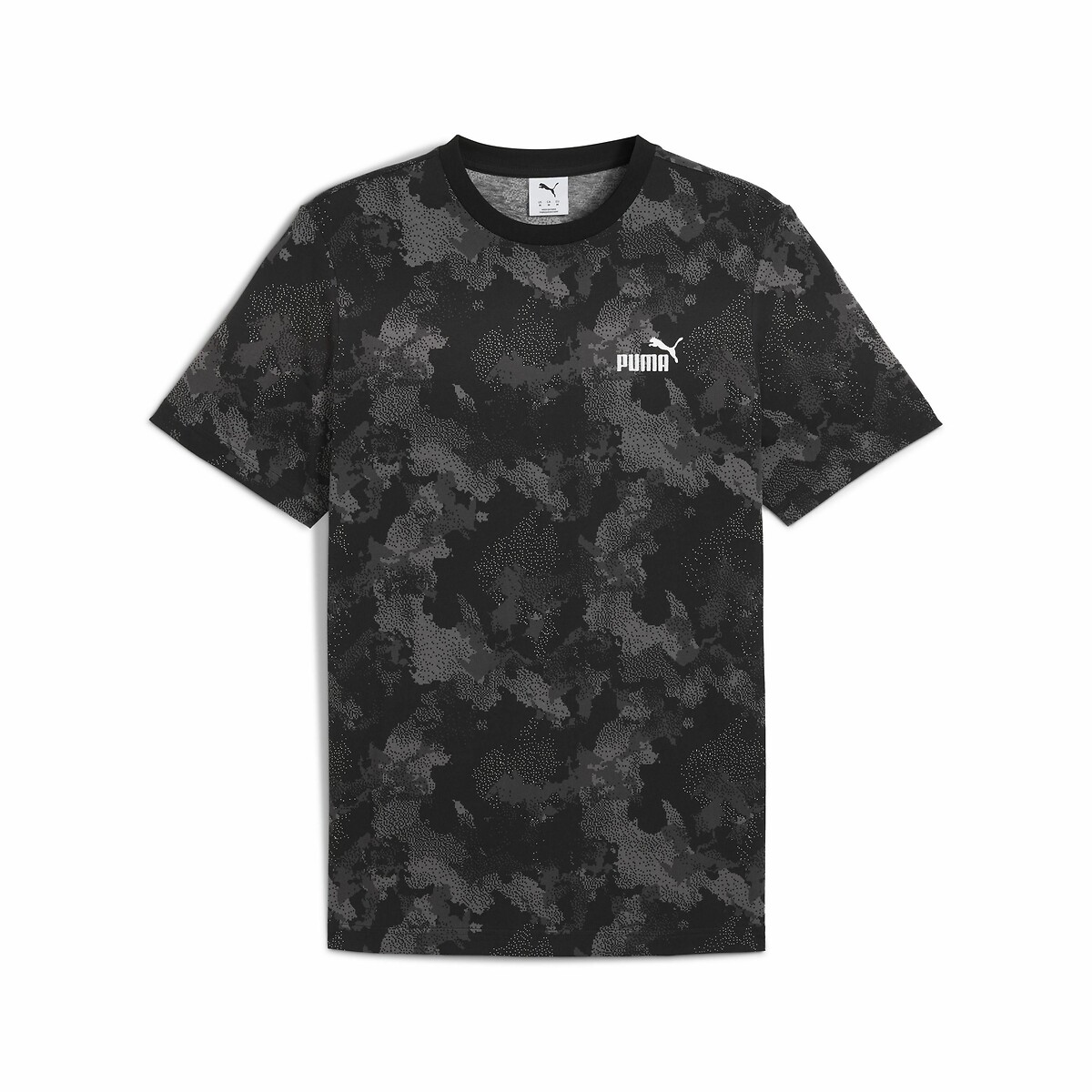 T-shirt manches courtes camouflage noir, PUMA