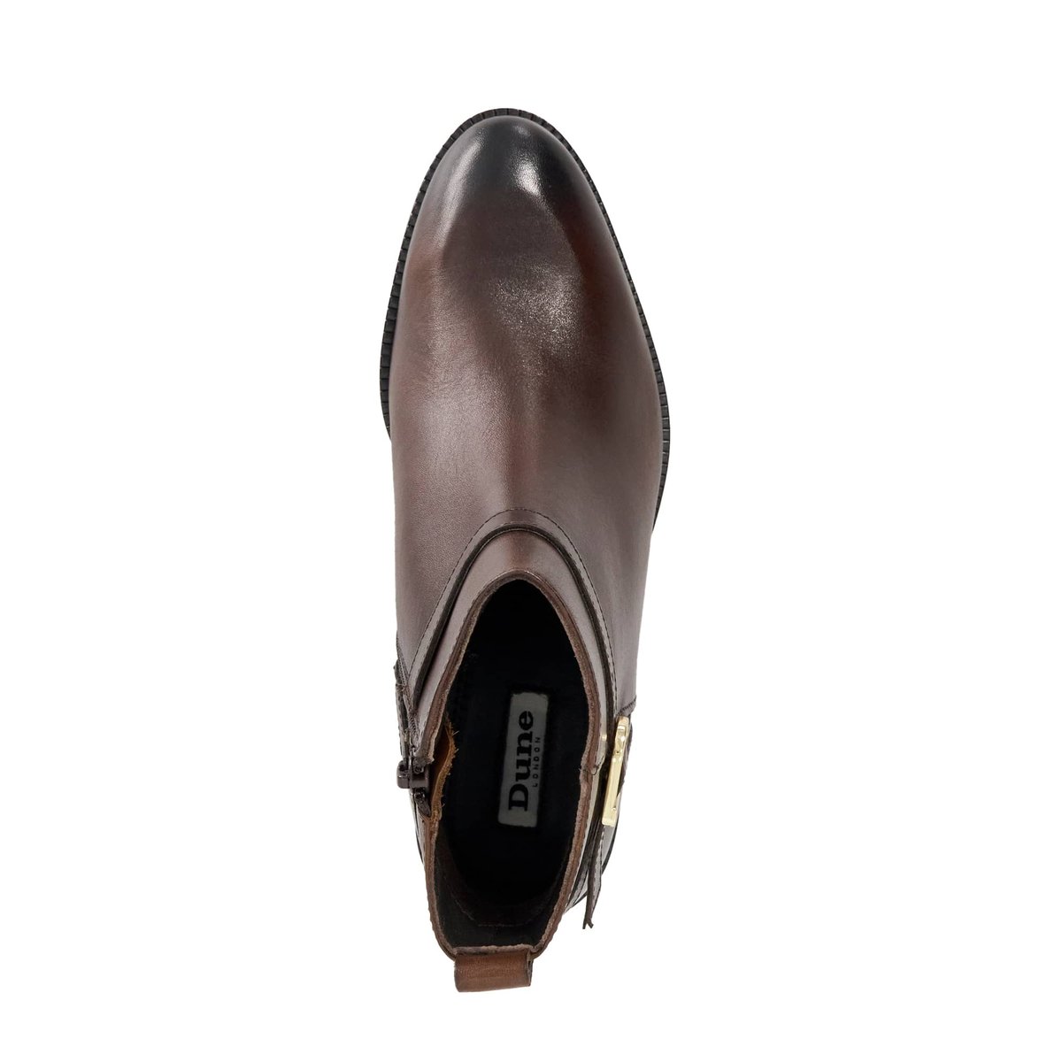 Bottines plates en cuir - PEMMA brown-leather, DUNE LONDON