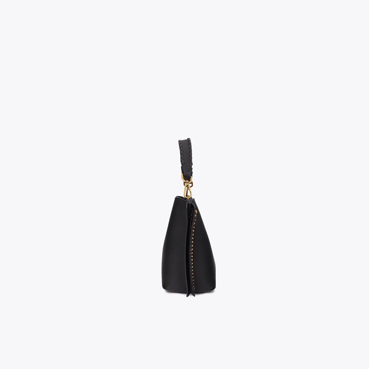 Sac à bandoulière avec chaine à logo léopard noir, LOLA CASADEMUNT