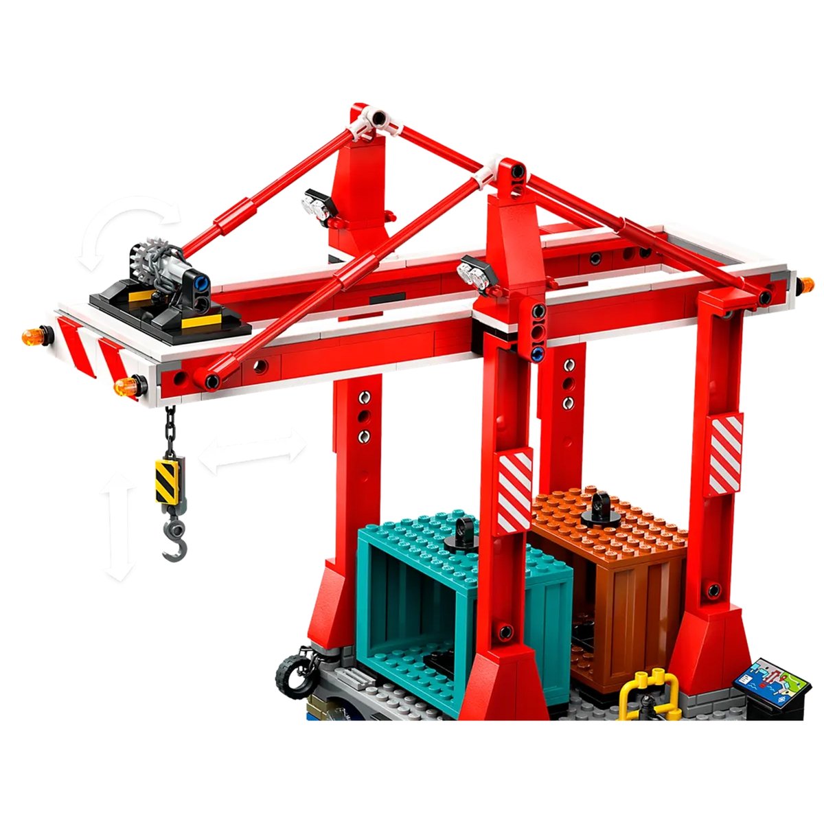 LEGO City - Le port et le navire marchand 60422 pour enfants de 8 ans et plus multicolore, LEGO
