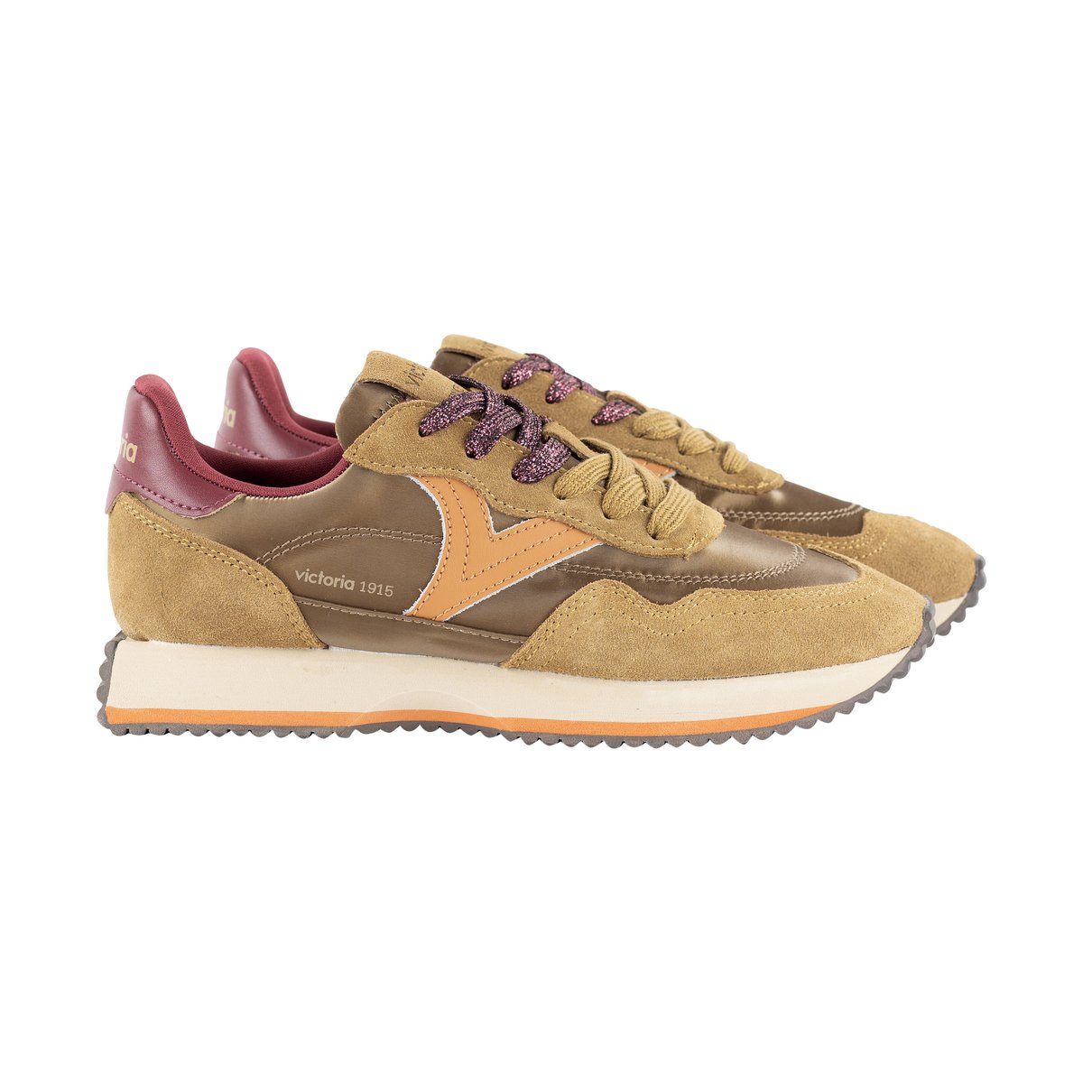 Basket Basse Cuir olive, VICTORIA