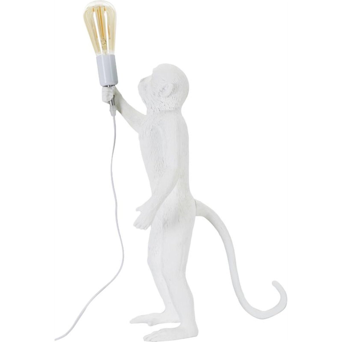 Lampe à poser singe sculptural GLAM blanc, RECOLLECTION