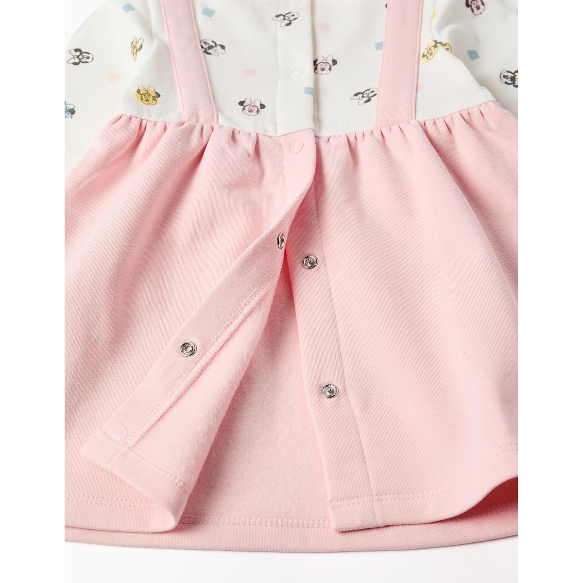 Robe à manches longues en coton peigné avec Minnie rose, ZIPPY