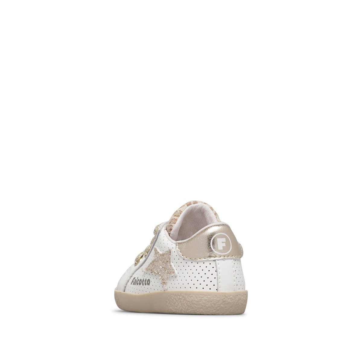 Baskets en cuir ALNOITE 2. blanc-platine-, FALCOTTO