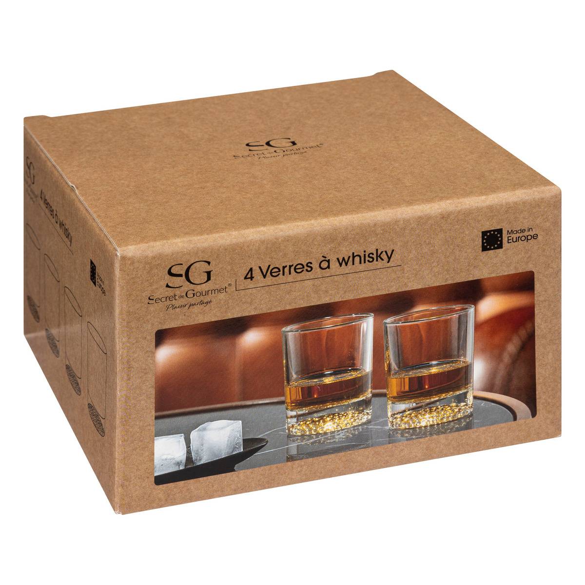 Lot de 4 verres en verre ARTICO transparent, SECRET DE GOURMET