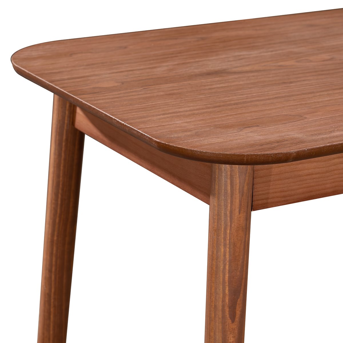 Table de bar 4 personnes en bois finition noyer, TRADITION marron, NORDLYS