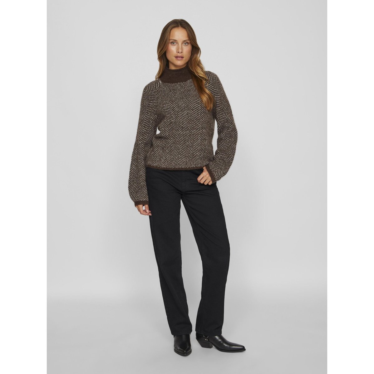 Pull En Maille coffee bean, VILA