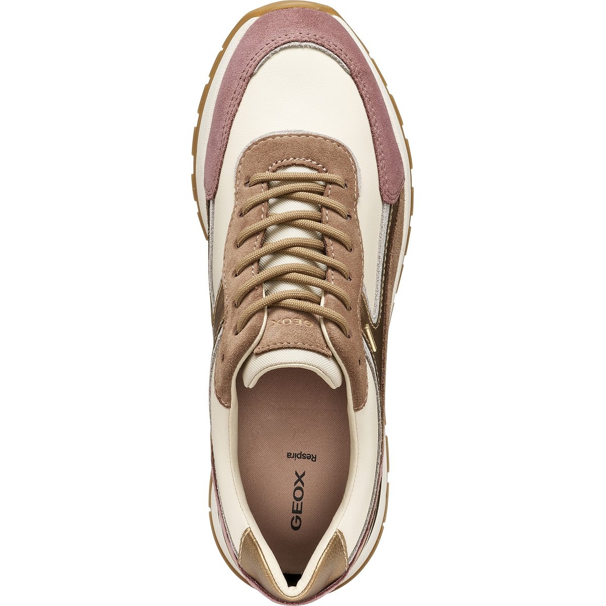Baskets  D DESYA B ABX beige/marron clair, GEOX
