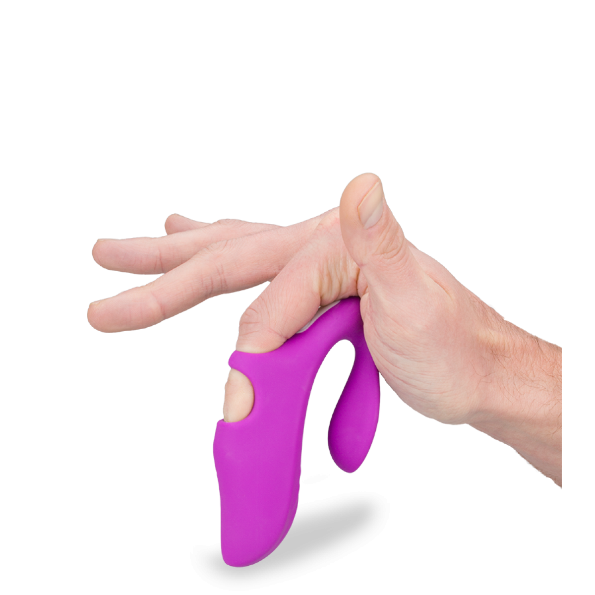 Doigt vibrant télécommandé double stimulation Ginger violet, LOVE AND VIBES