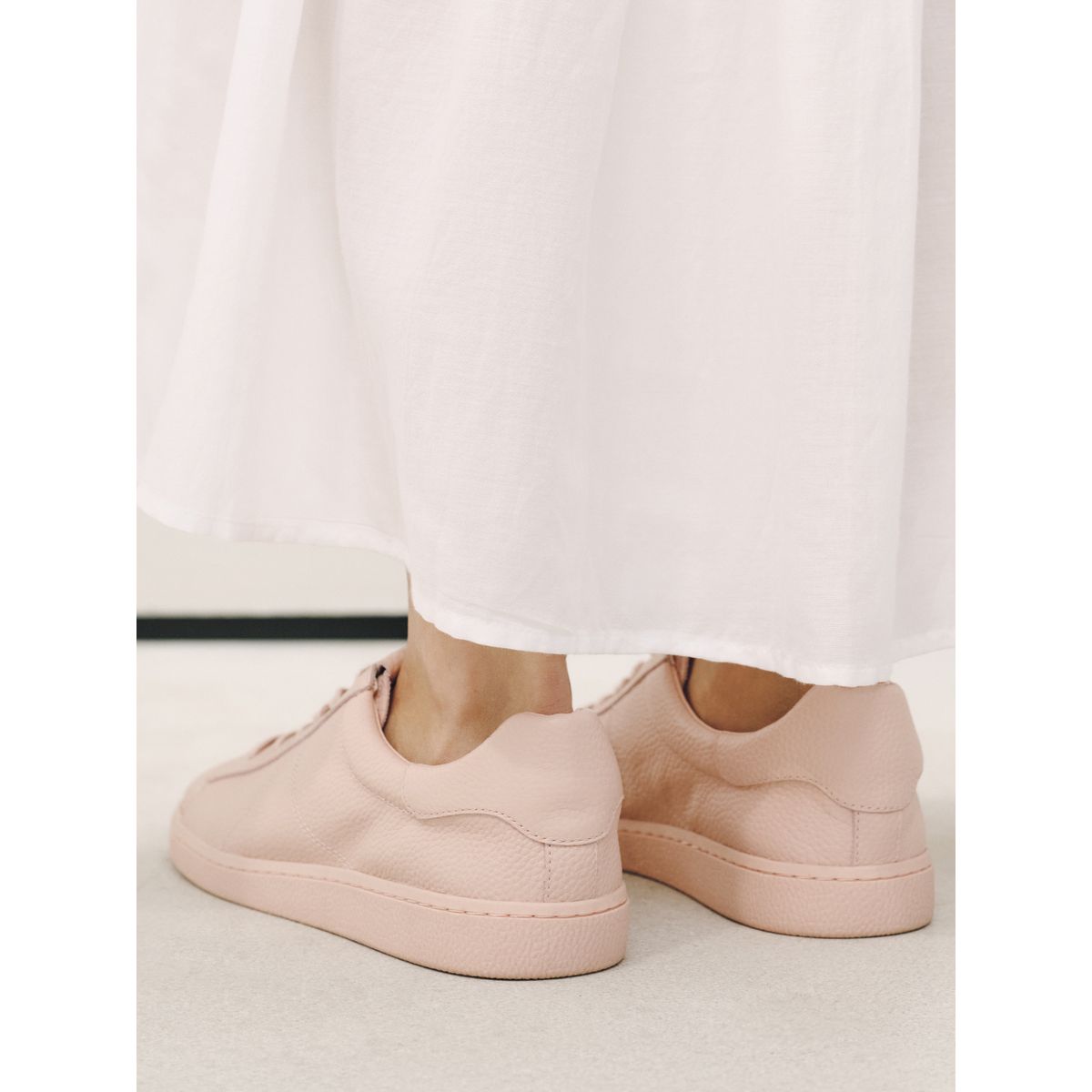Baskets en cuir à lacets forever comfort® rose, NEXT