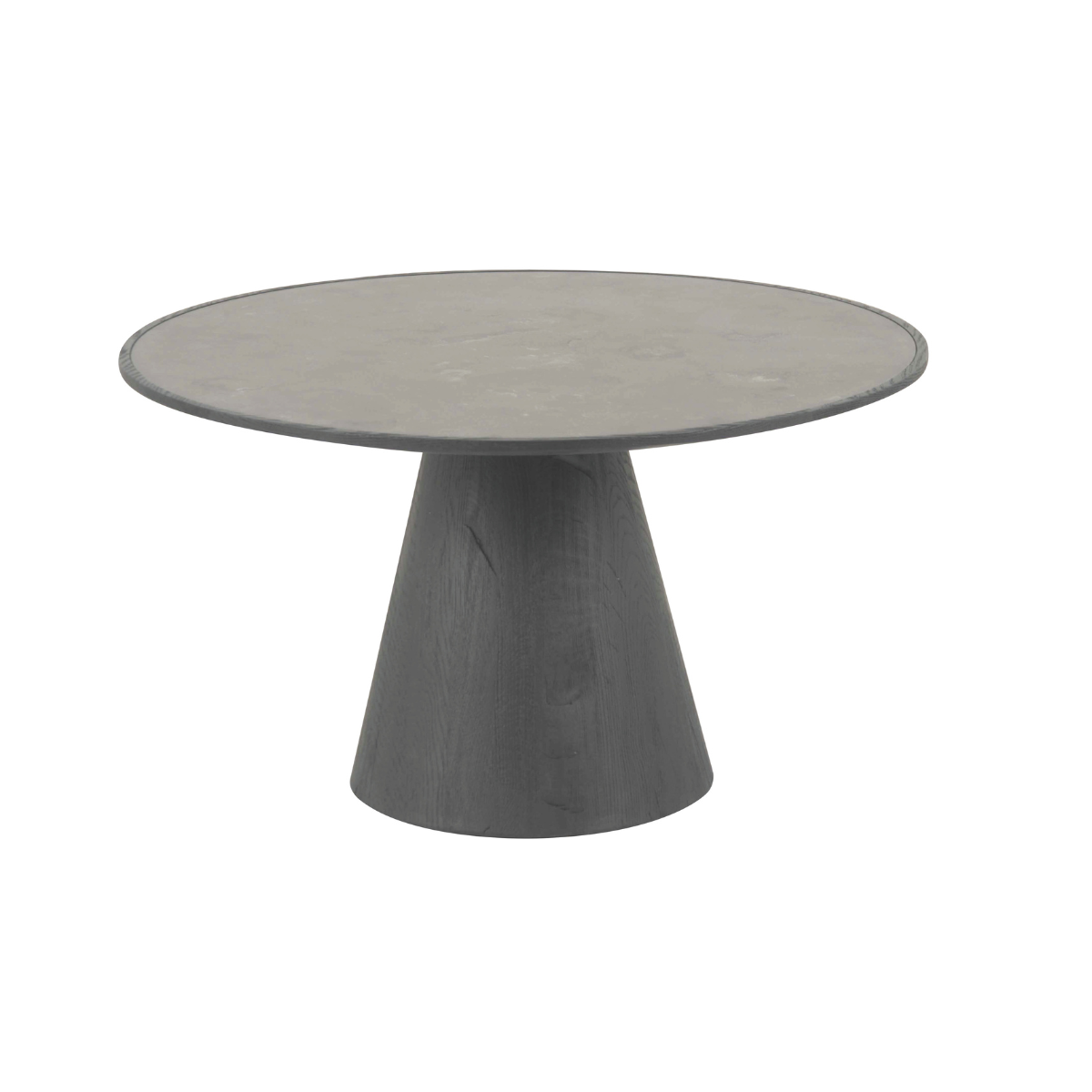 Table basse en chêne et pierre bleue L70 cm - MAFRA bois clair, SIGNATURE