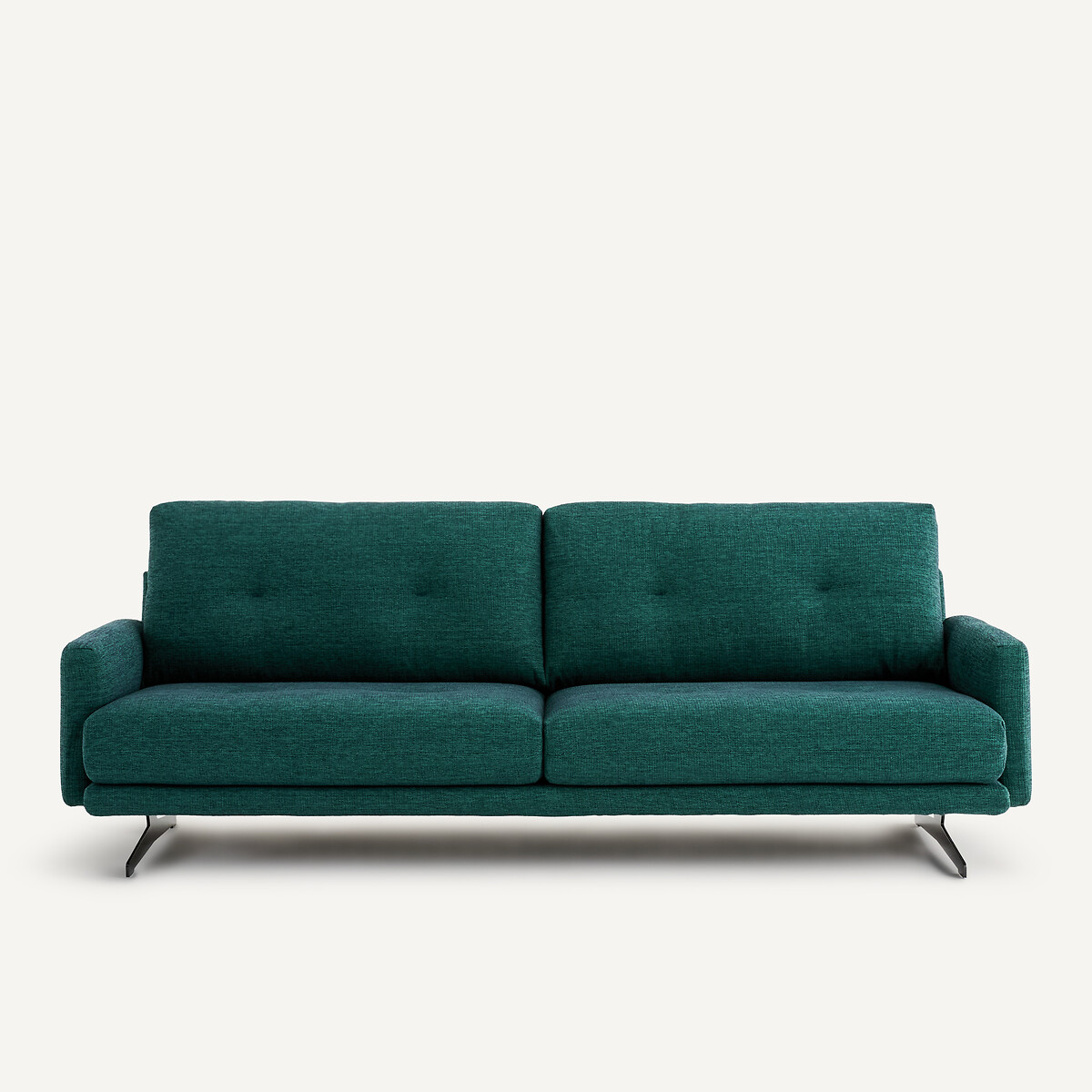 3- oder 4-Sitzer-Sofa, aus jaspiertem Canvas, DELICATO dunkelgrün, AM.PM