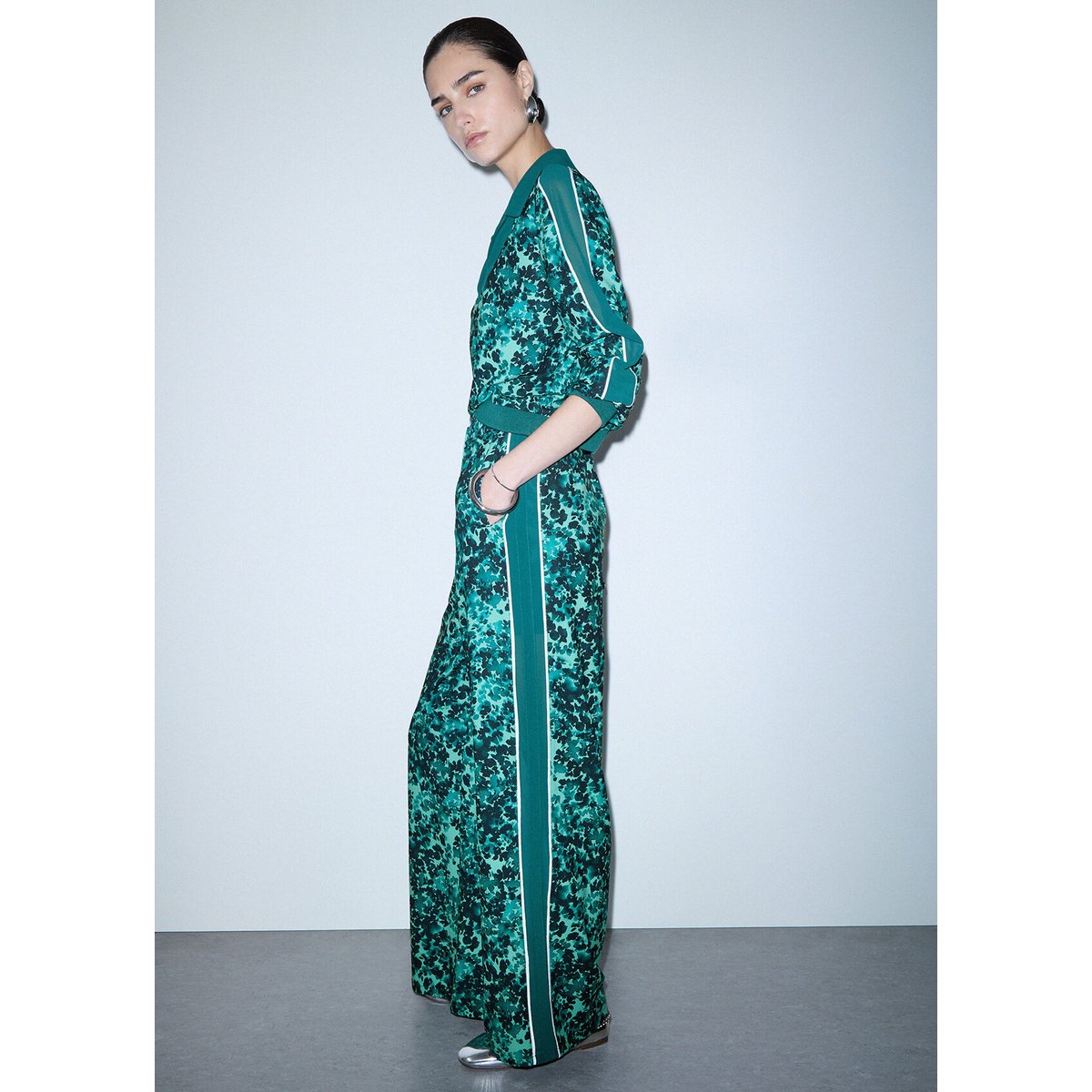 Pantalon en crêpe vert, LIU JO