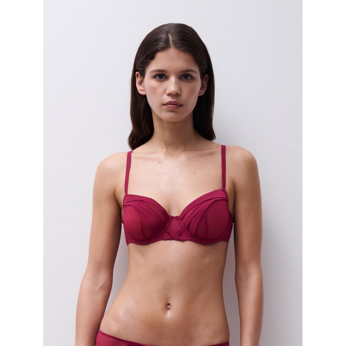 Soutien-gorge corbeille SCARLET cassis, CHANTELLE X