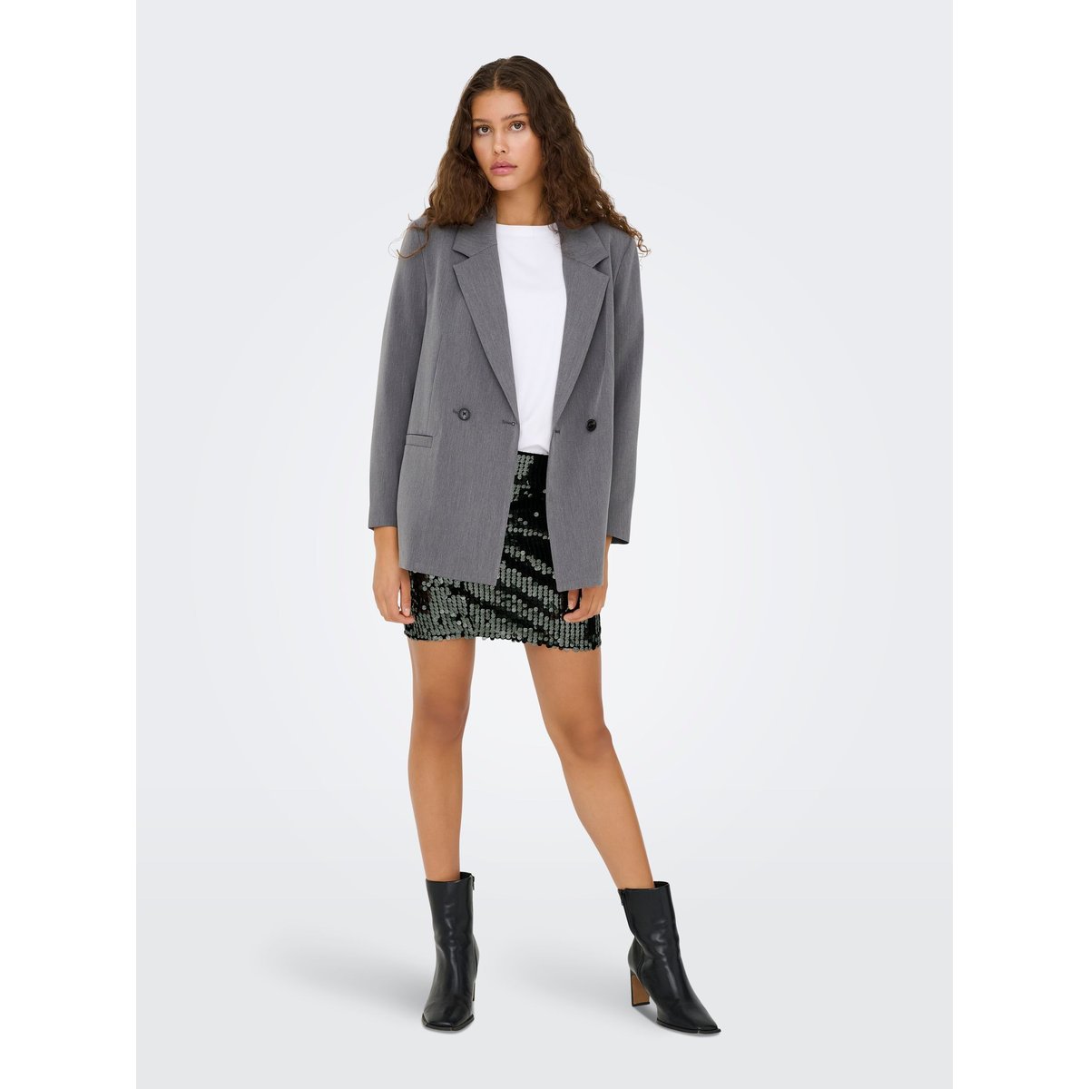 Jupe Crayon asphalt, JDY