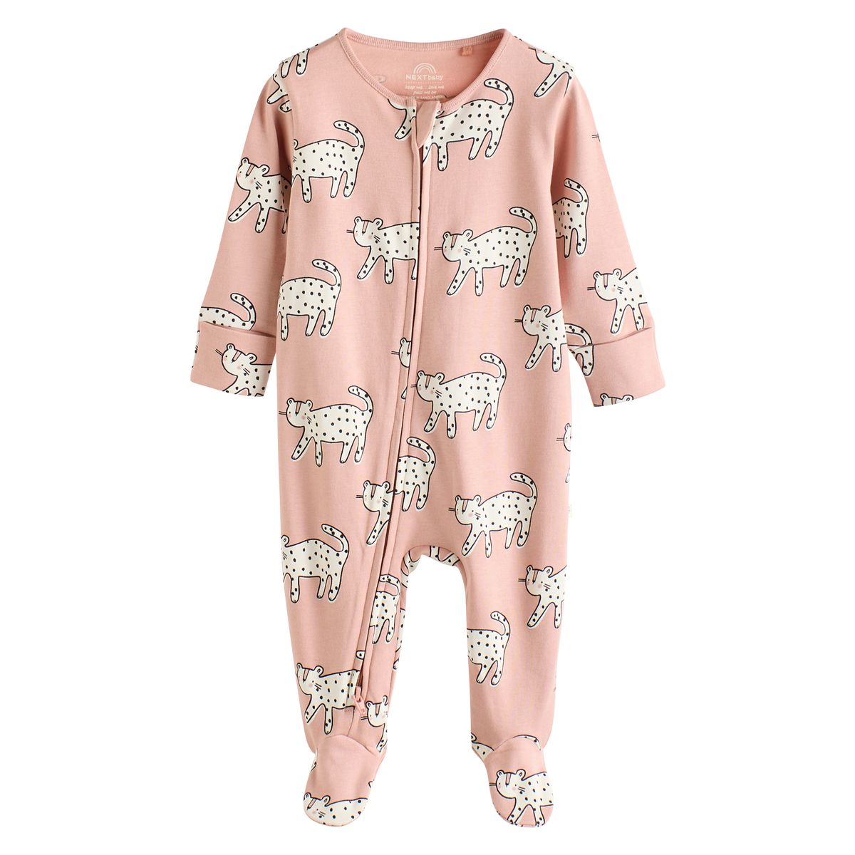 Dors-bien à zip double sens bébé, lot de 3 marron/crème, NEXT