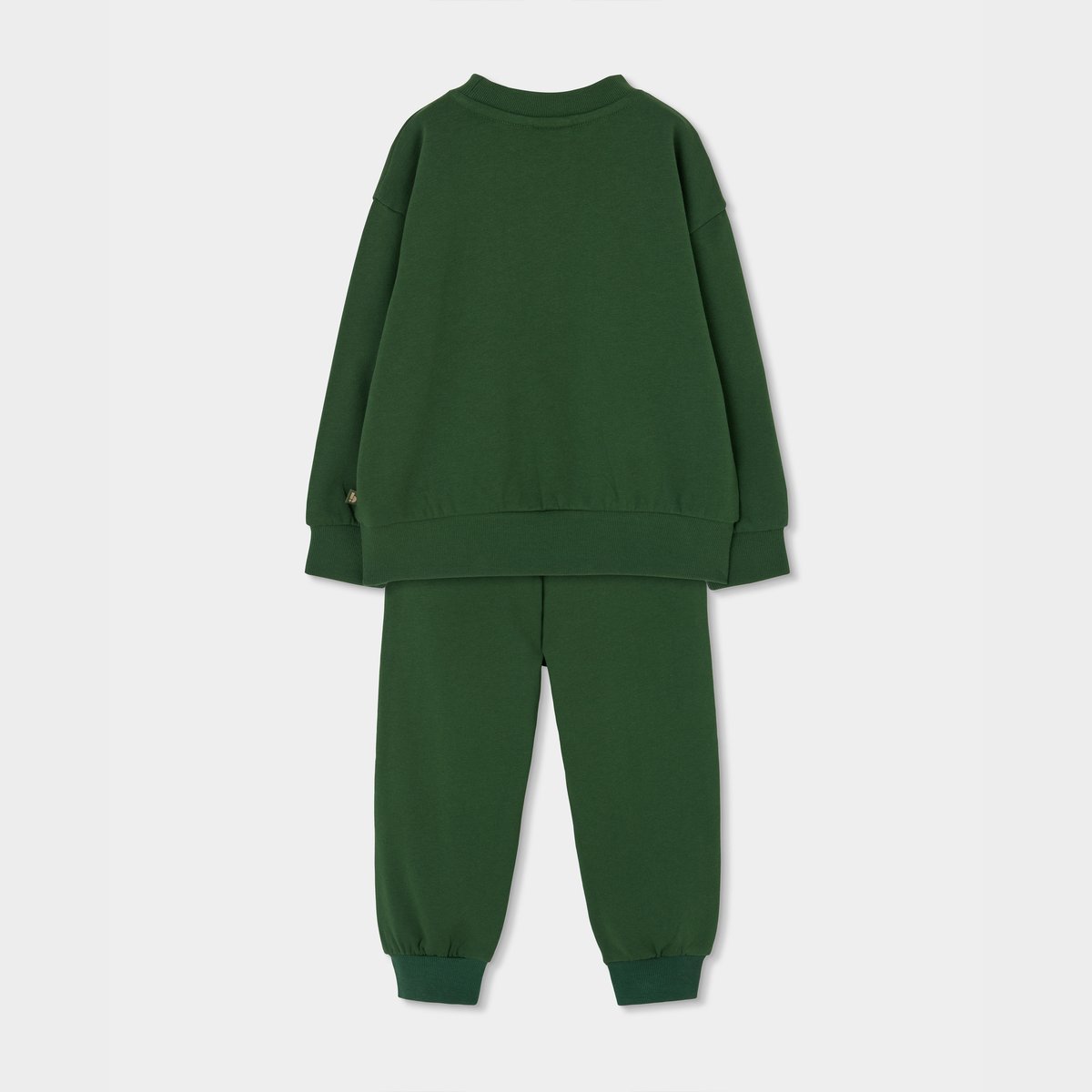 Ensemble garçon maille imprimé Think Green vert, BOBOLI