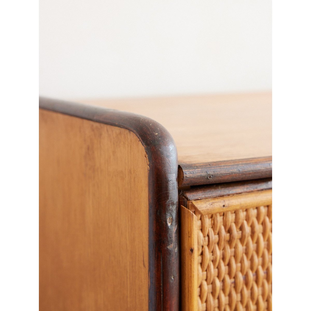 Commode en osier Garance N°776 - Bon état bois clair, DEBONGOUT