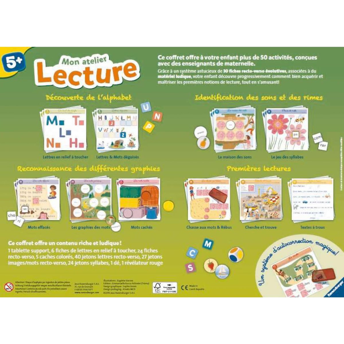 Mon atelier Lecture couleur unique, RAVENSBURGER