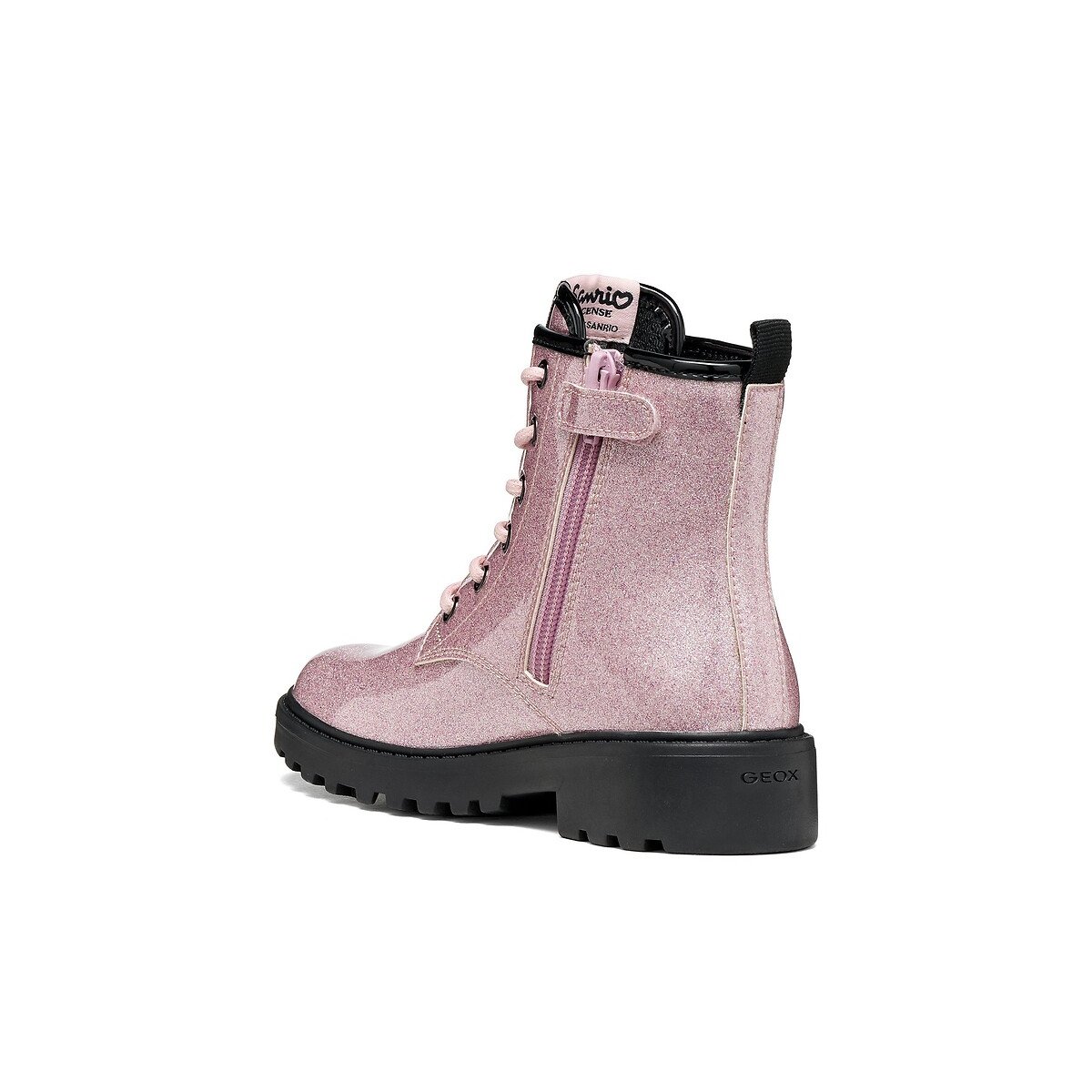 Botas de charol con cordones, CASEY x HELLO KITTY rosa , GEOX