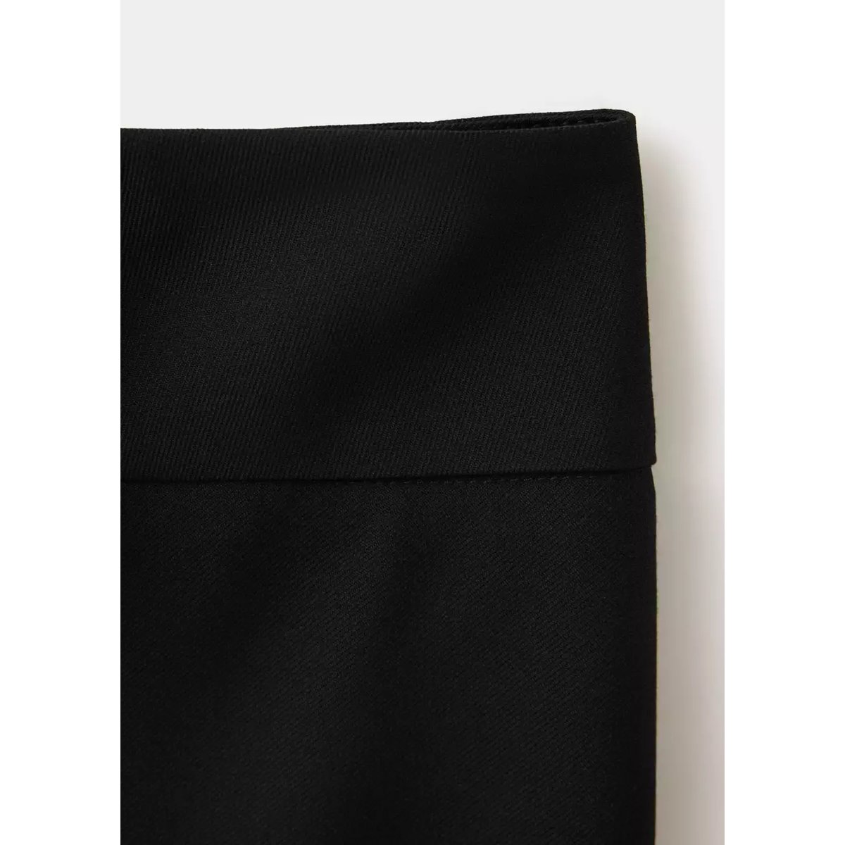 Pantalon droit taille normale noir, MANGO TEEN