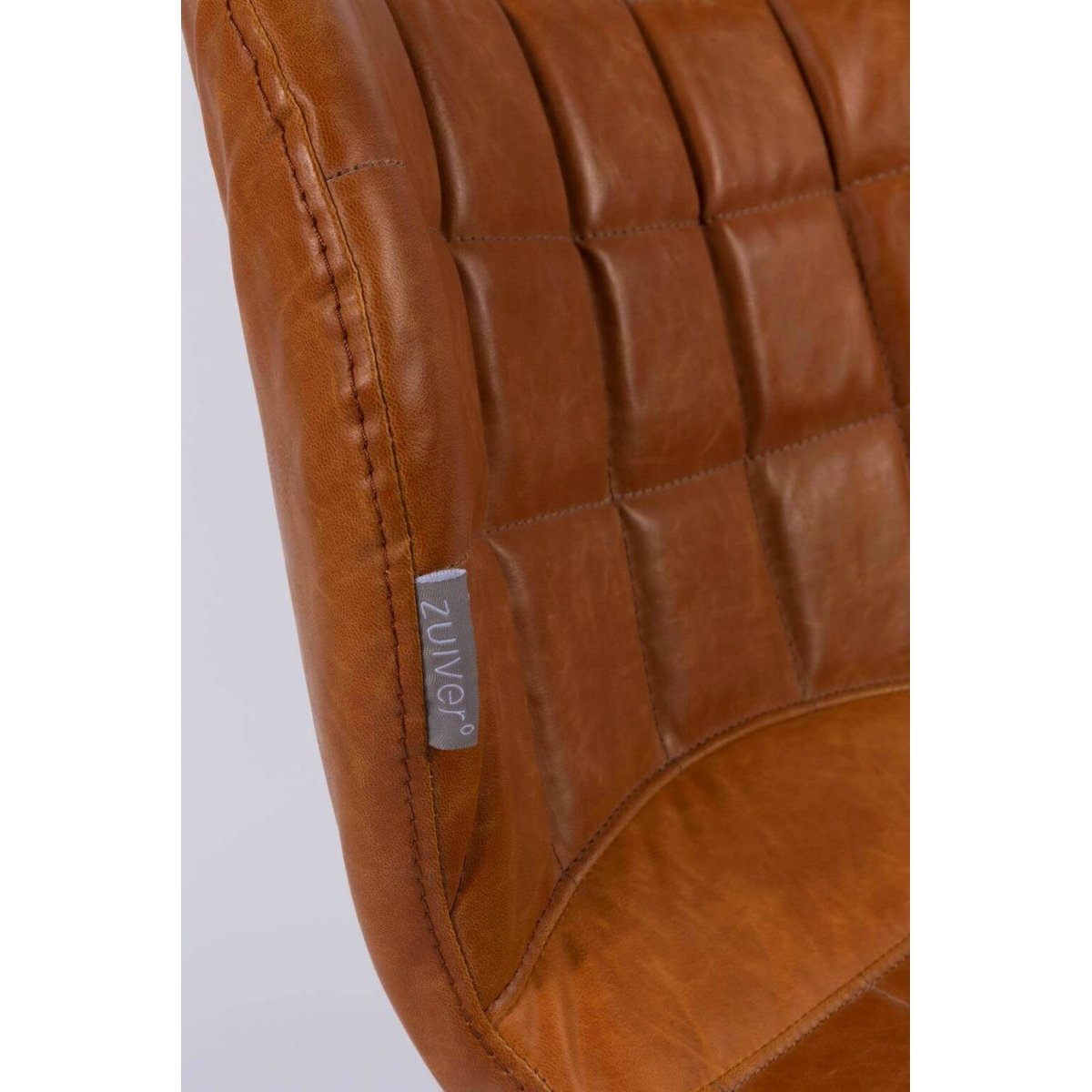 Lot de 2 chaises design en simili cuir - OMG marron, ZUIVER