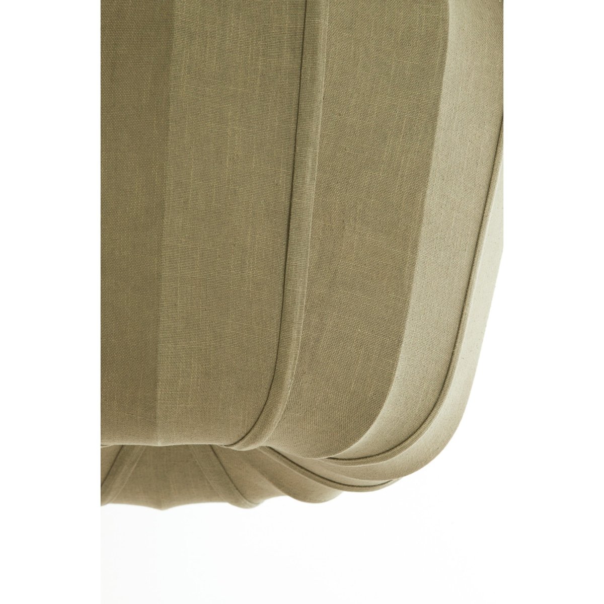 Lampe Suspendue Textiles ZUBEDO vert olive, LIGHT & LIVING 