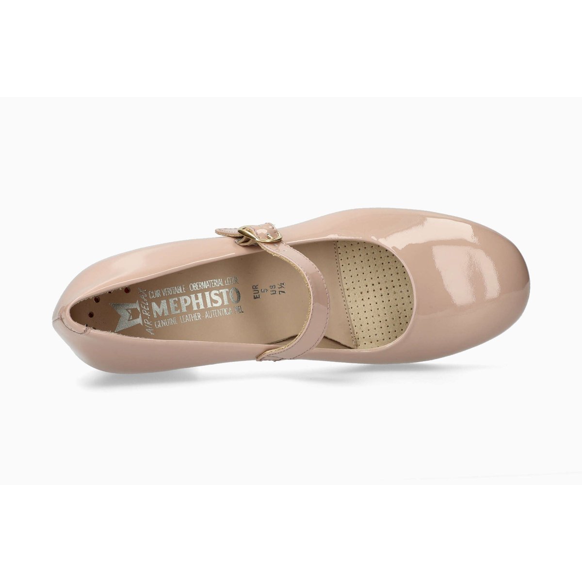 Ballerines en cuir TOPAZE beige nude 514, MEPHISTO