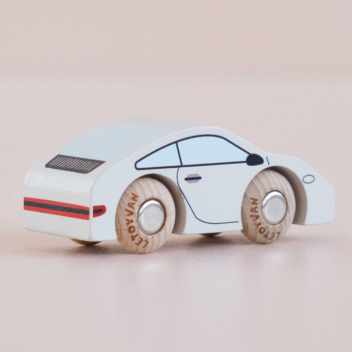 Voiture Poppy No 16 blanc, LE TOY VAN