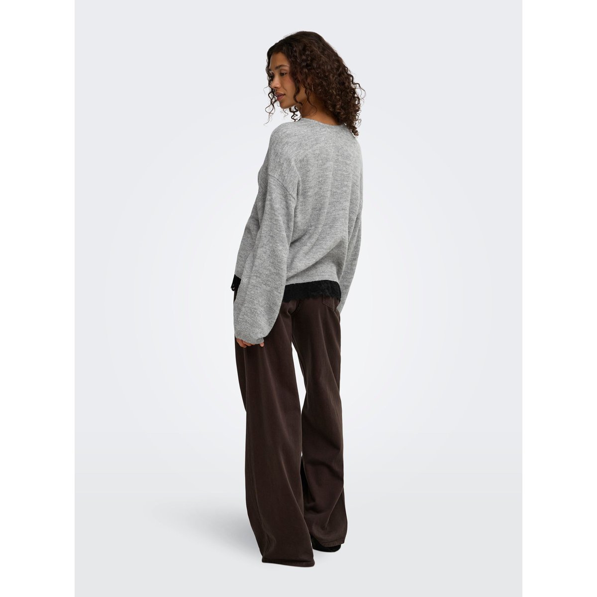 Pull En Maille grise - light grey melange, ONLY