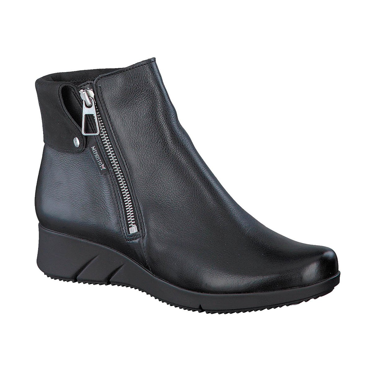 Bottines en cuir MAROUSSIA noir p5124668, MEPHISTO