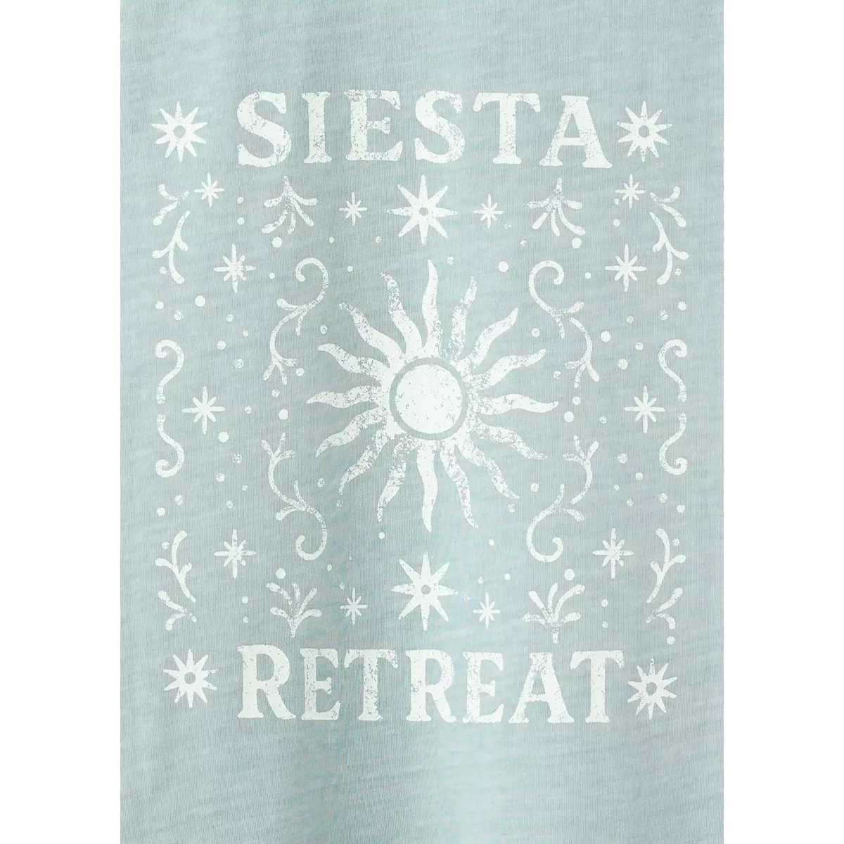 T-shirt en coton imprimé turquoise, MANGO TEEN