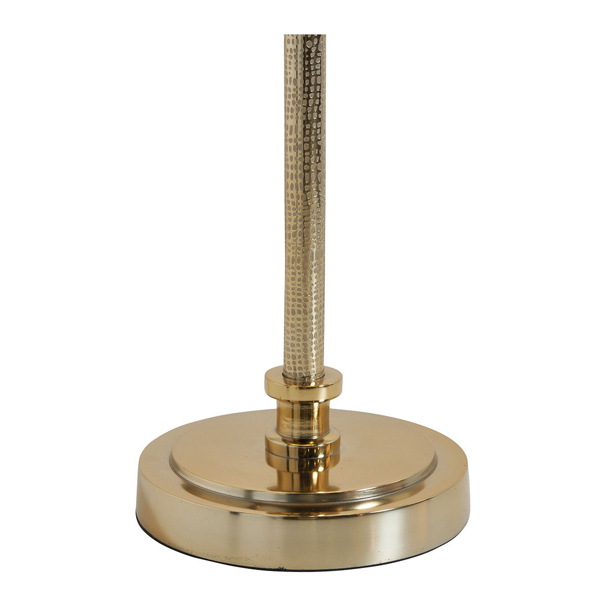Pied de lampe métal dia 16x58 or, BLANC D’IVOIRE