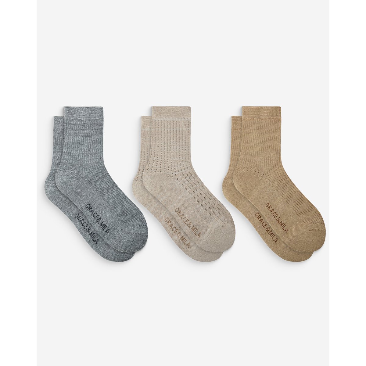 Chaussettes à paillettes en maille ajourée multico Blindy multico, GRACE & MILA