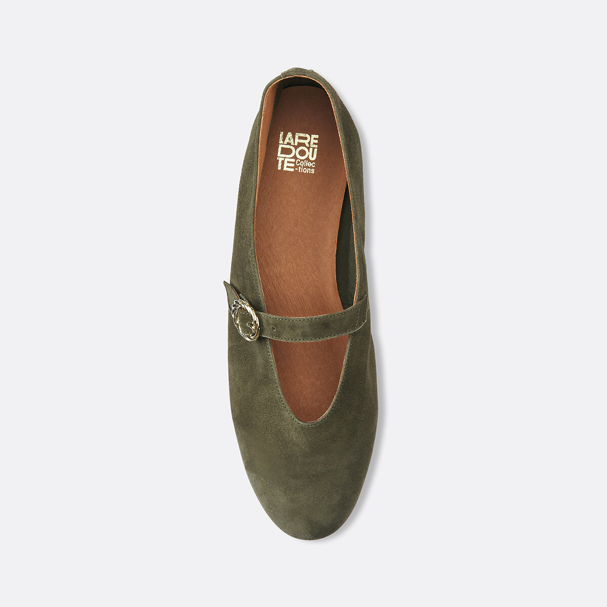 Suède ballerina's kaki , LA REDOUTE COLLECTIONS