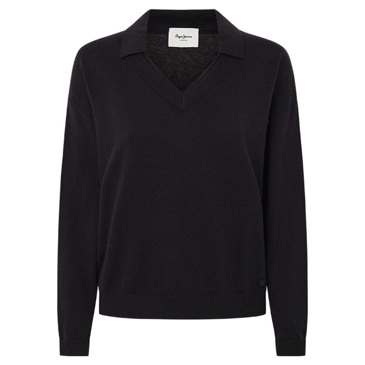 Pull Col Rond En Maille noir, PEPE JEANS
