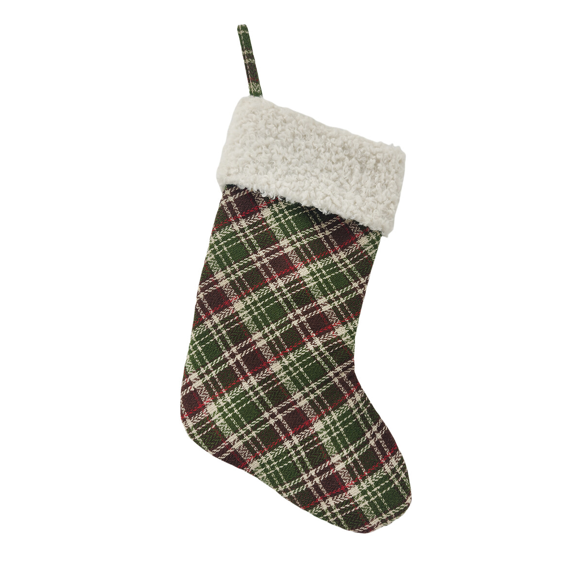 52cm Heritage Noel Green Check Stocking green, SO'HOME