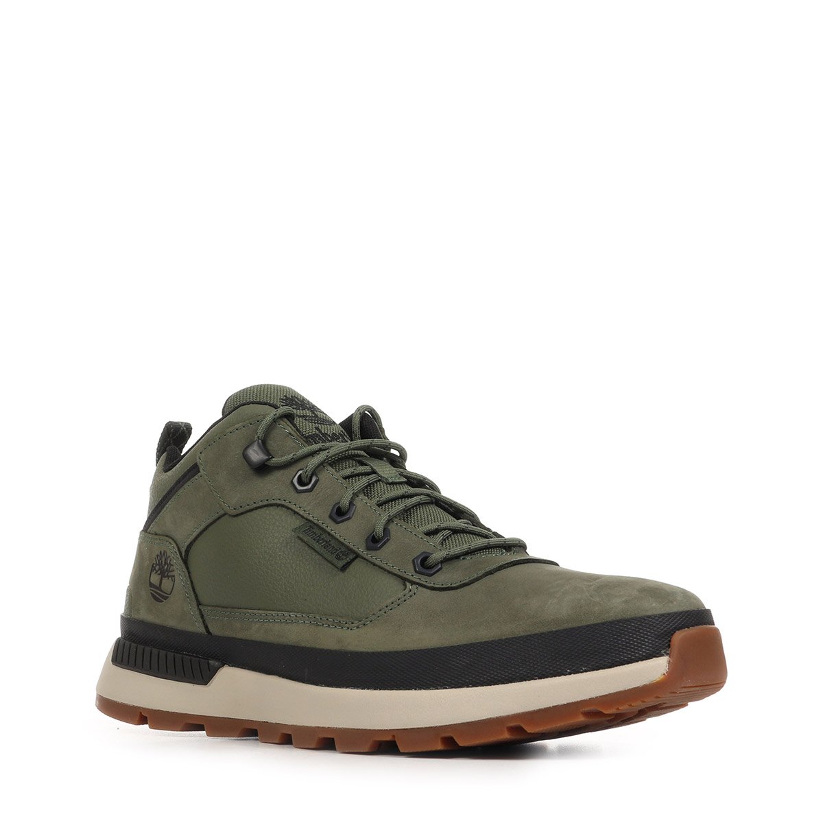 Baskets FIELD TREKKER LOW LACE SNEAKER dark green nubuck, TIMBERLAND