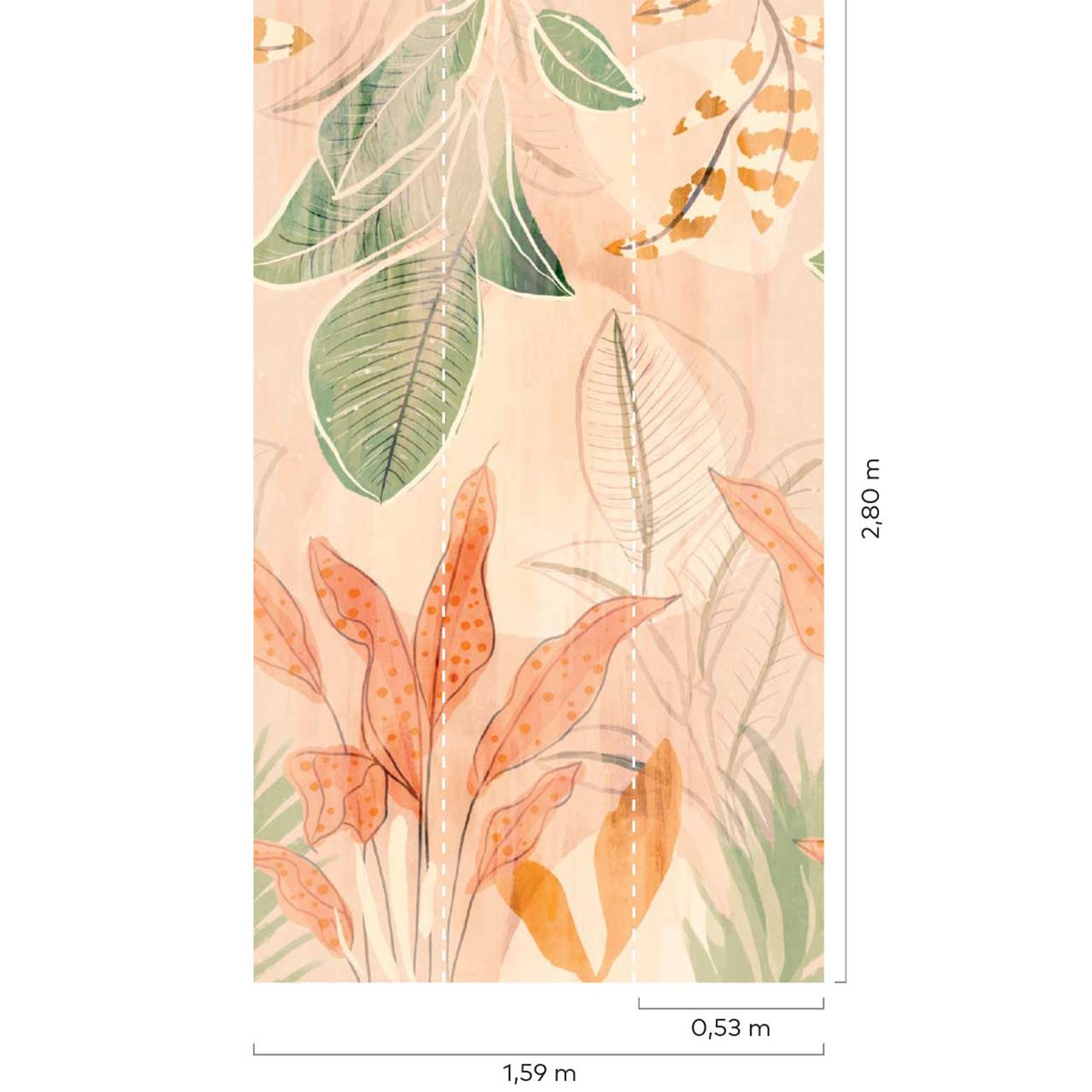 Papier peint pastel spirit beige, HEXOA