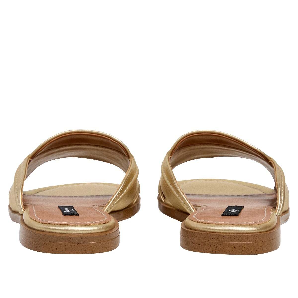 Sandales Plates Métallisées doré, PEPE JEANS